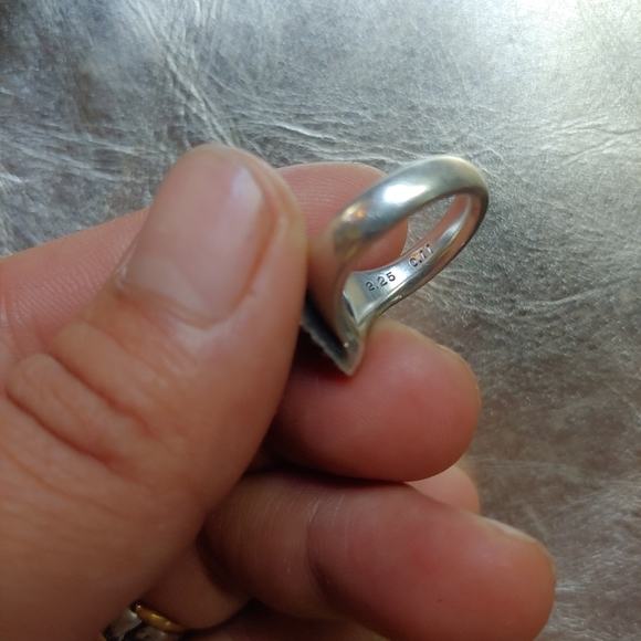 Hum Solid Sterling Silver One Off Corundum Brown Sapphire Ring One Of a Kind - Picture 8 of 16